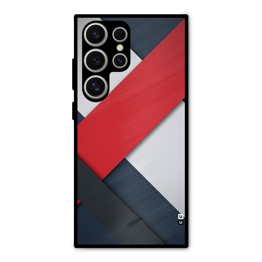 Classic Bold Metal Back Case for Galaxy S24 Ultra