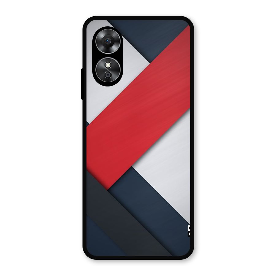 Classic Bold Metal Back Case for Oppo A17