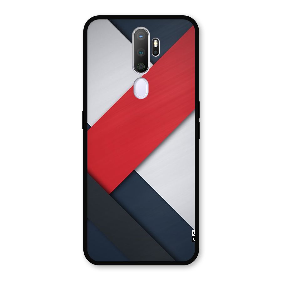Classic Bold Metal Back Case for Oppo A5 (2020)