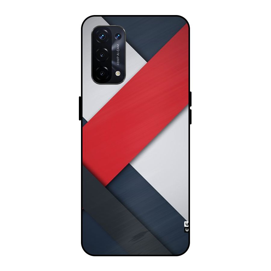 Classic Bold Metal Back Case for Oppo A74 5G
