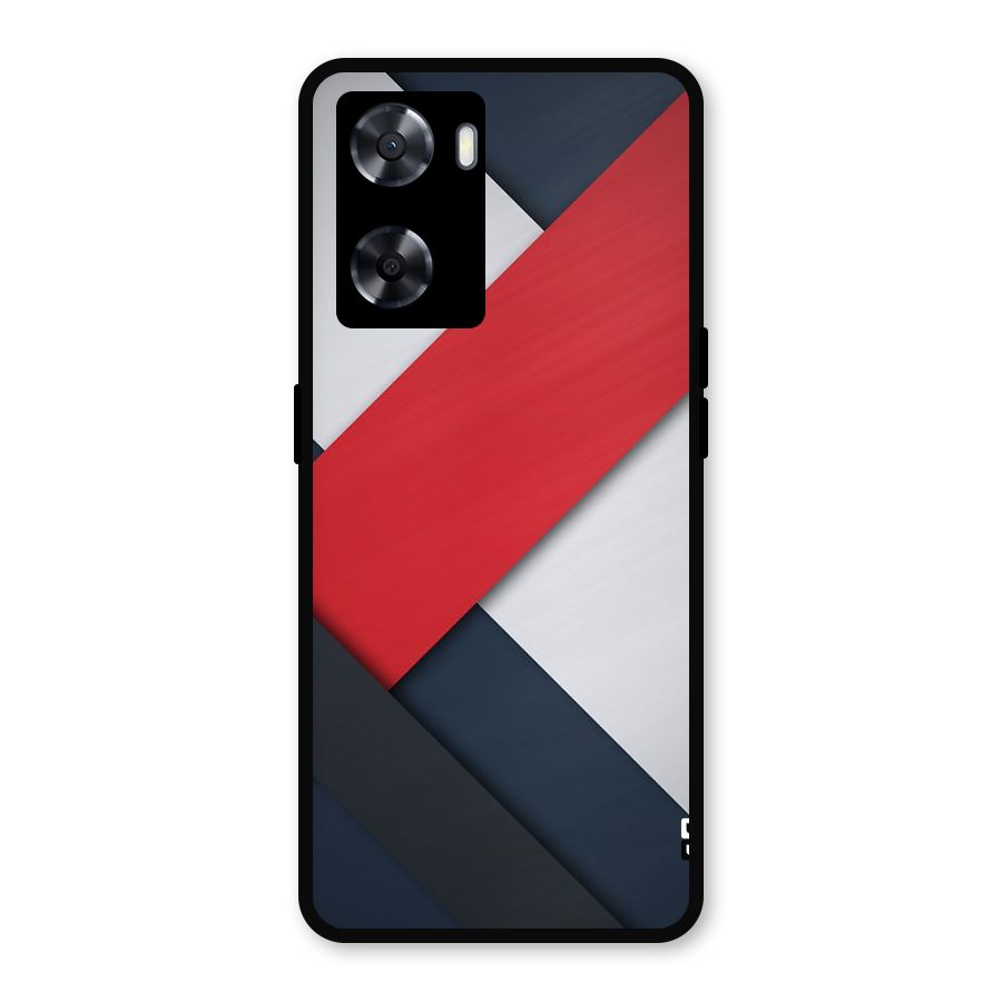 Classic Bold Metal Back Case for Oppo A77s