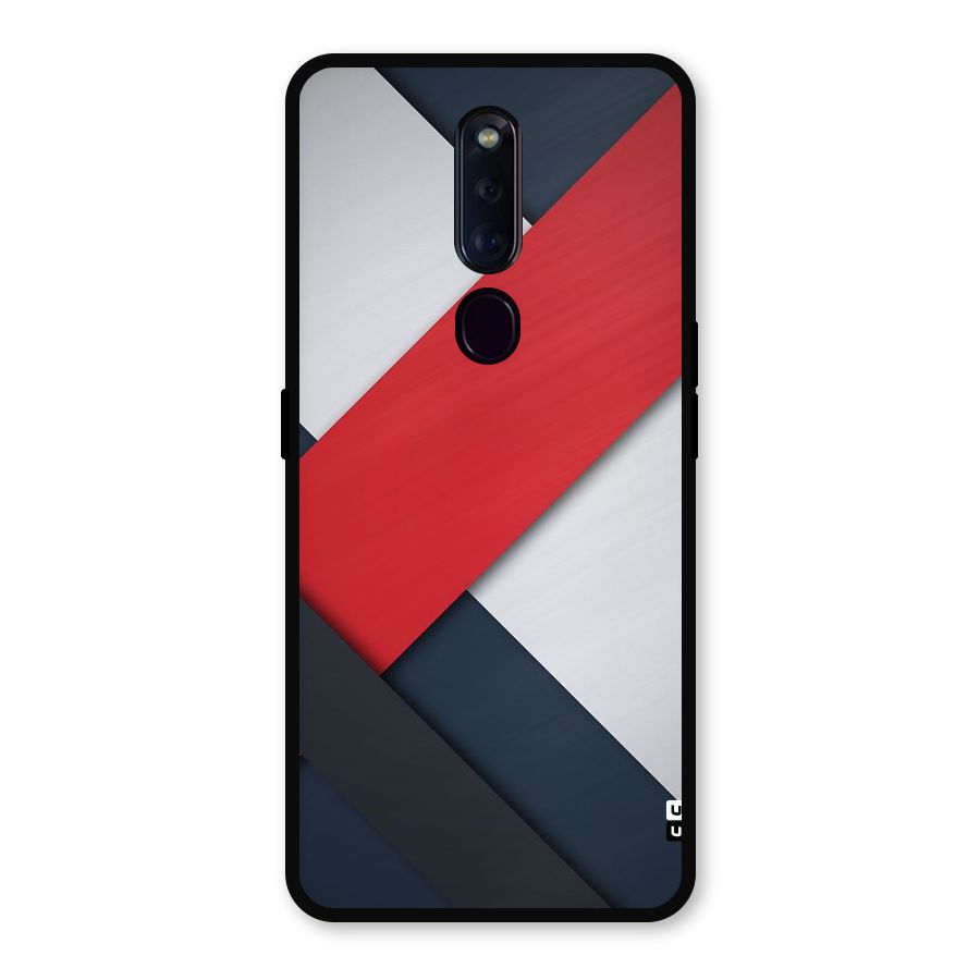 Classic Bold Metal Back Case for Oppo F11 Pro