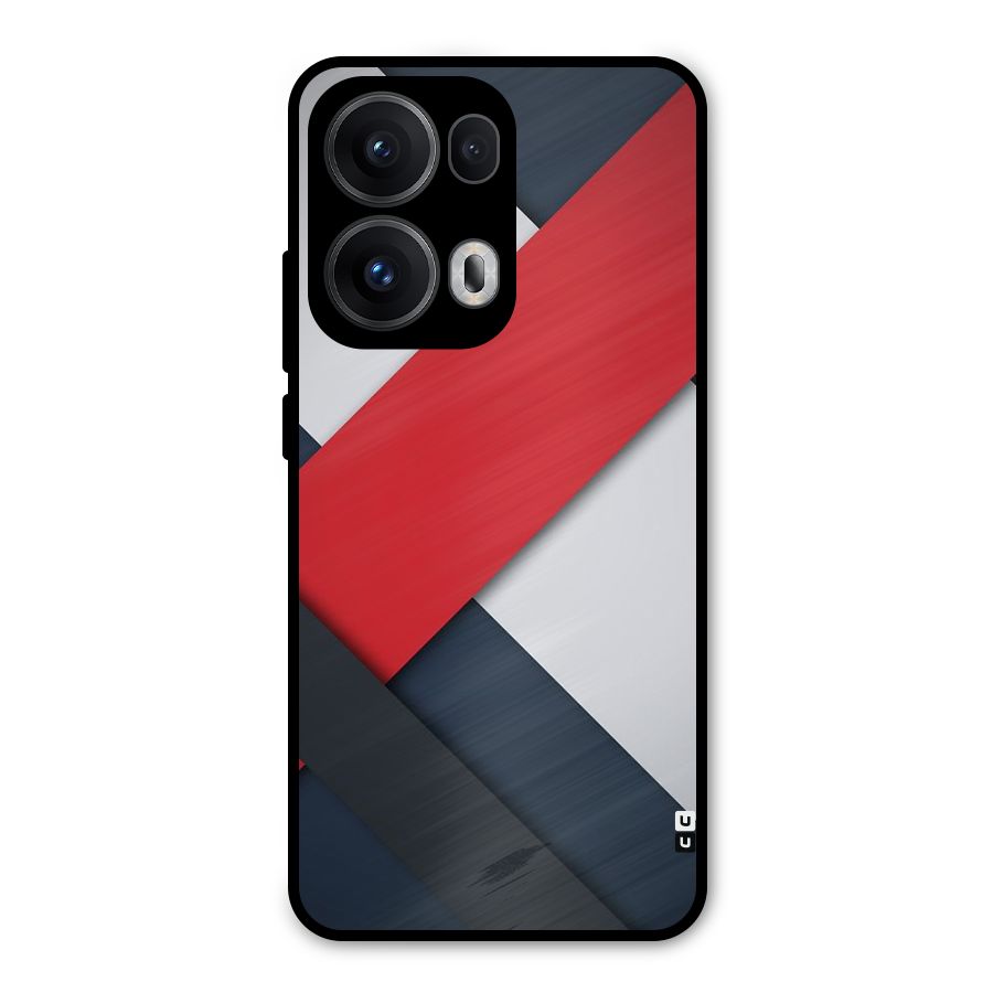 Classic Bold Metal Back Case for Oppo Reno13 Pro