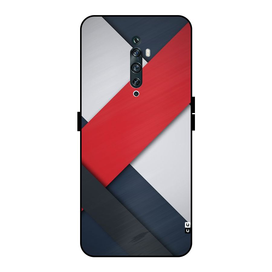 Classic Bold Metal Back Case for Oppo Reno2 Z