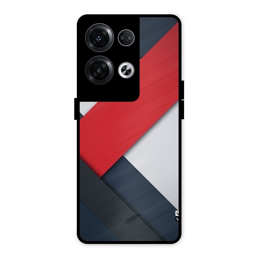 Classic Bold Metal Back Case for Oppo Reno8 Pro 5G