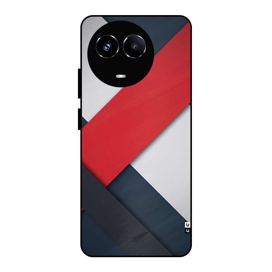 Classic Bold Metal Back Case for Realme Narzo 60X