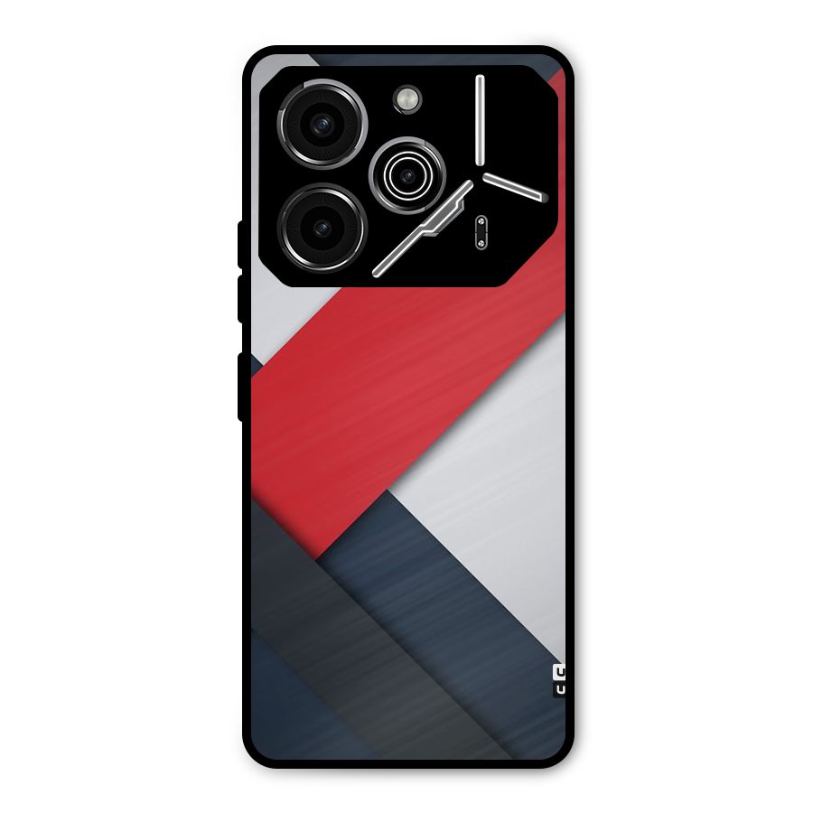Classic Bold Metal Back Case for Tecno Pova 6 Pro