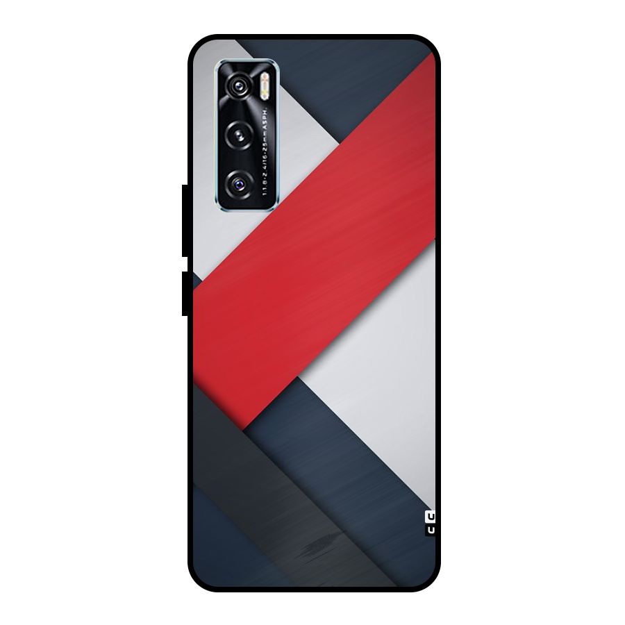 Classic Bold Metal Back Case for Vivo V20 SE