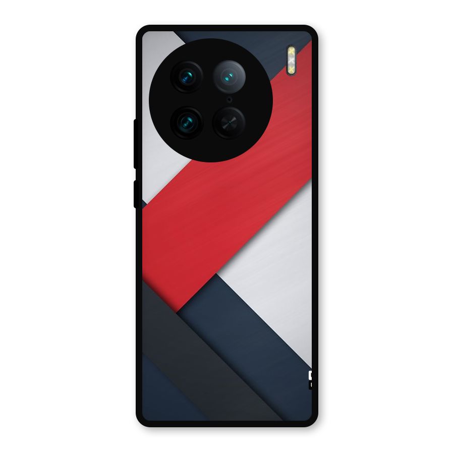 Classic Bold Metal Back Case for Vivo X90 Pro