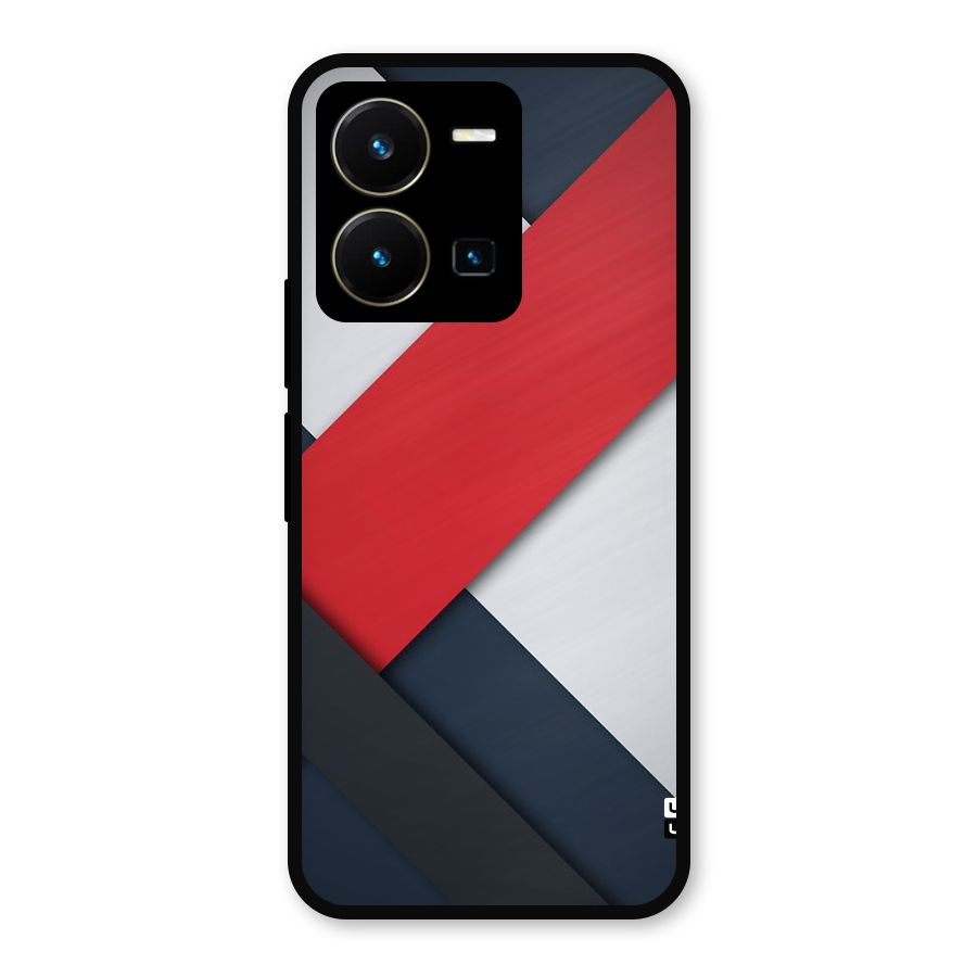 Classic Bold Metal Back Case for Vivo Y35
