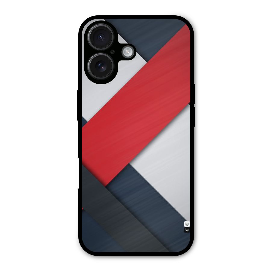 Classic Bold Metal Back Case for iPhone 16