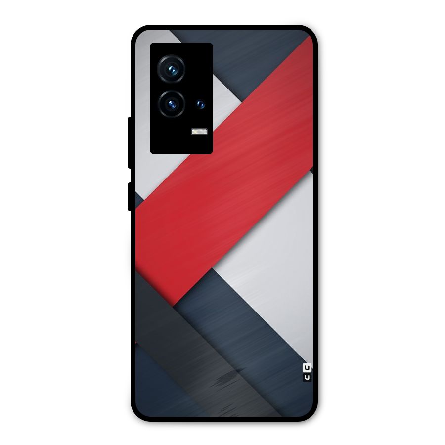 Classic Bold Metal Back Case for iQOO 9 5G