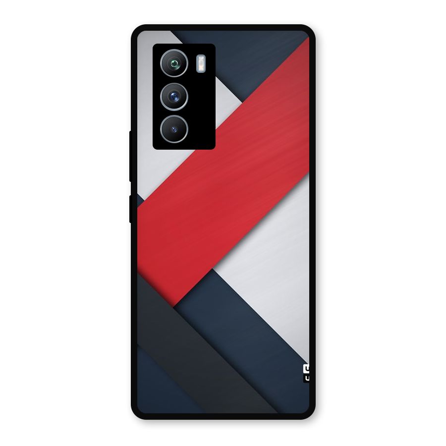 Classic Bold Metal Back Case for iQOO 9 SE