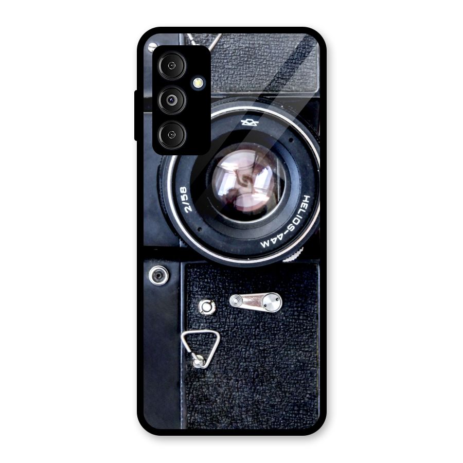 Classic Camera Glass Back Case for Galaxy M14 5G