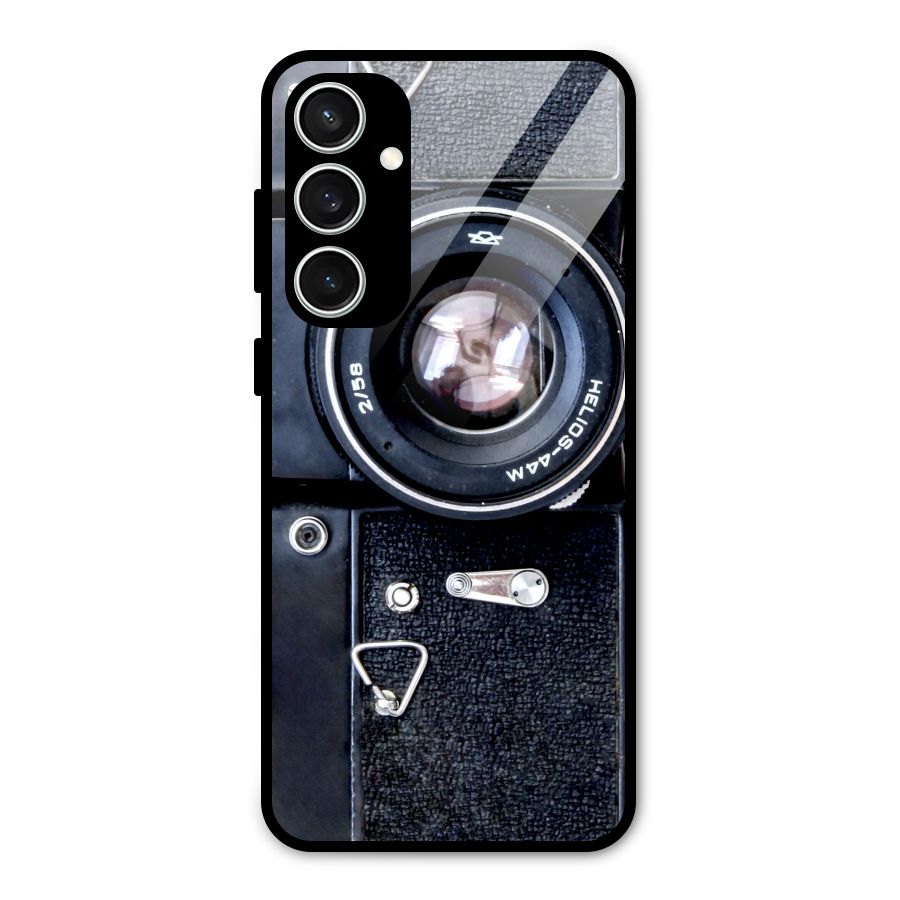 Classic Camera Glass Back Case for Galaxy S23 FE