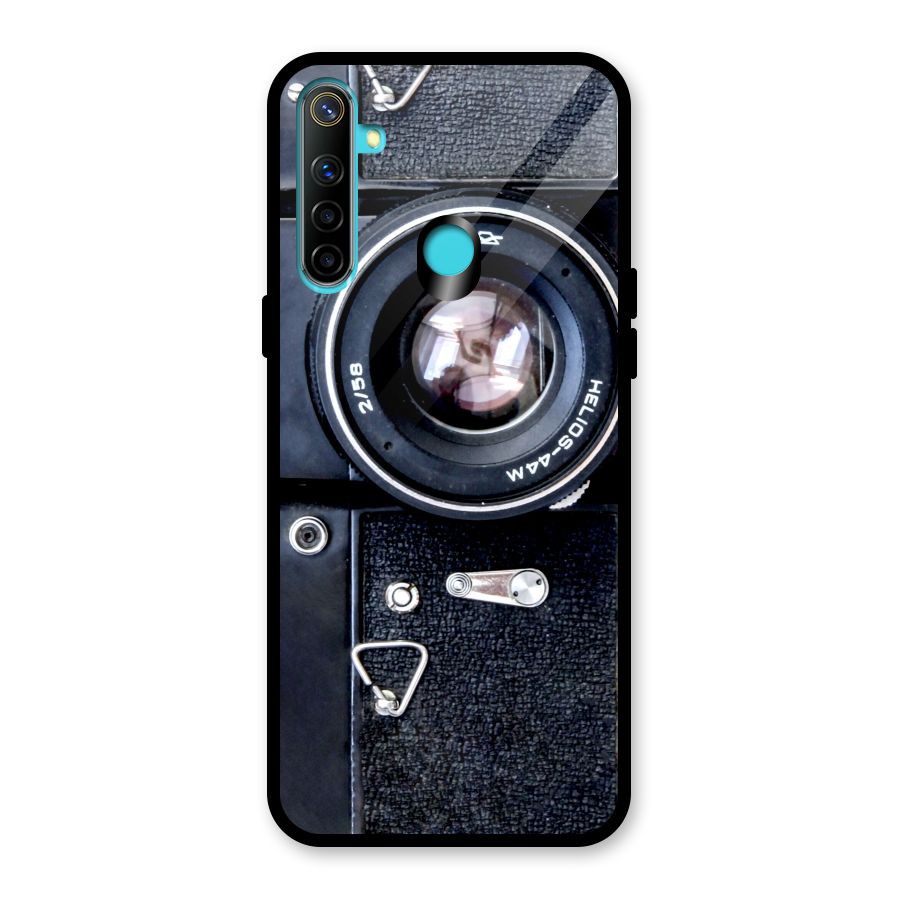 Classic Camera Glass Back Case for Realme 5i