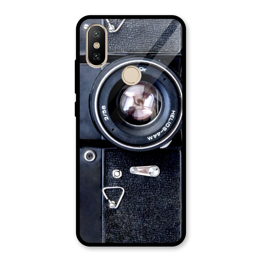Classic Camera Glass Back Case for Redmi A2