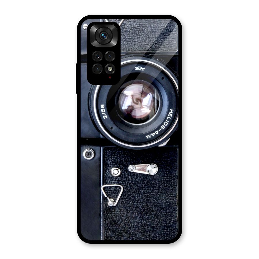 Classic Camera Glass Back Case for Redmi Note 11S