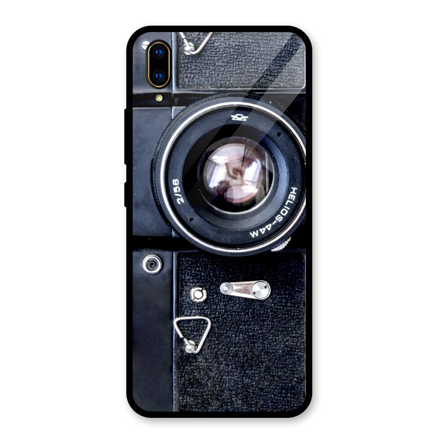 Classic Camera Glass Back Case for Vivo V11 Pro