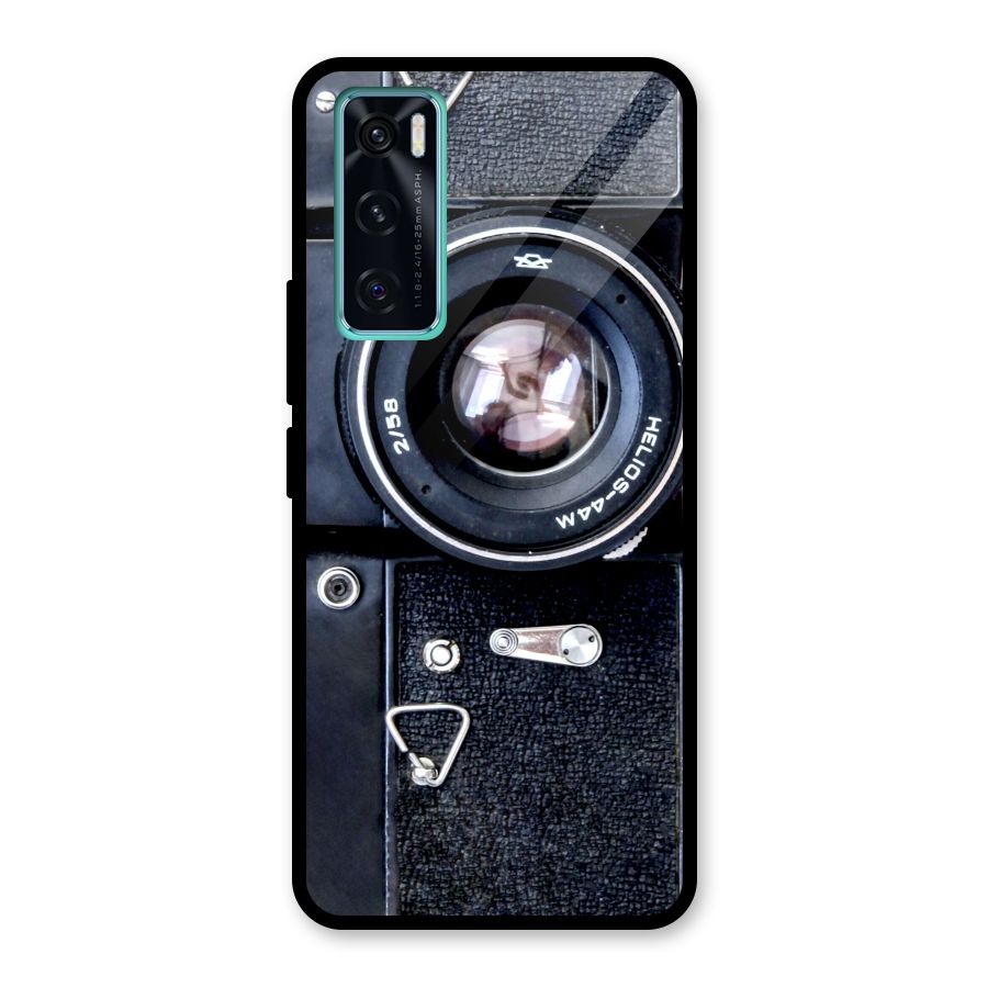 Classic Camera Glass Back Case for Vivo V20 SE