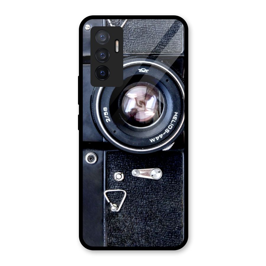 Classic Camera Glass Back Case for Vivo V23e