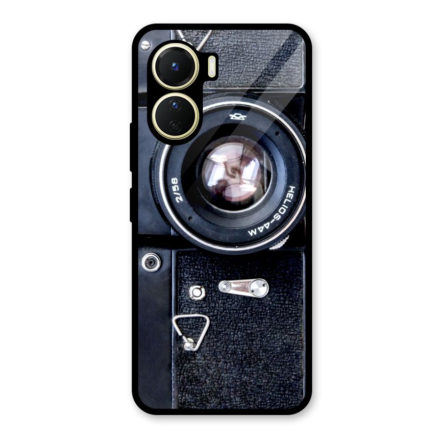 Classic Camera Glass Back Case for Vivo Y16