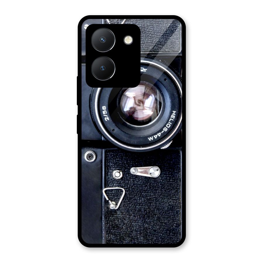 Classic Camera Glass Back Case for Vivo Y36