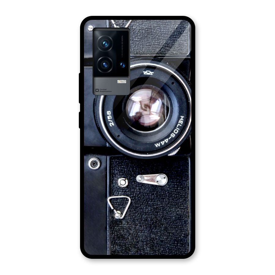 Classic Camera Glass Back Case for iQOO 9 5G