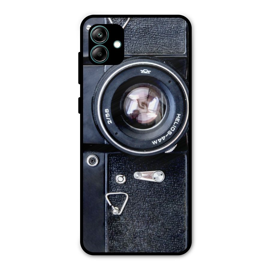 Classic Camera Metal Back Case for Galaxy A04