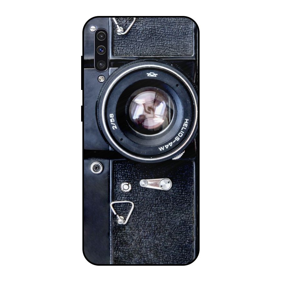 Classic Camera Metal Back Case for Galaxy A30s