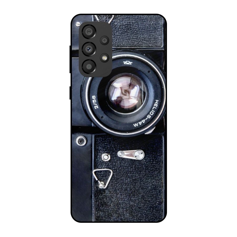 Classic Camera Metal Back Case for Galaxy A33 5G