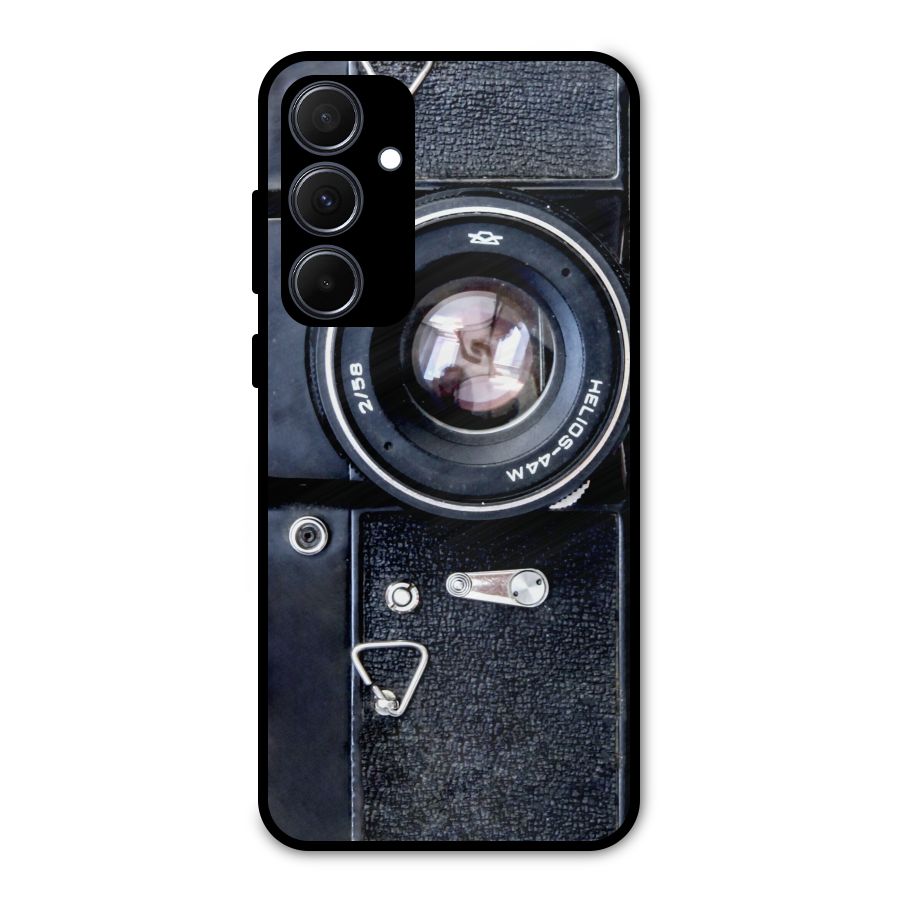 Classic Camera Metal Back Case for Galaxy A35