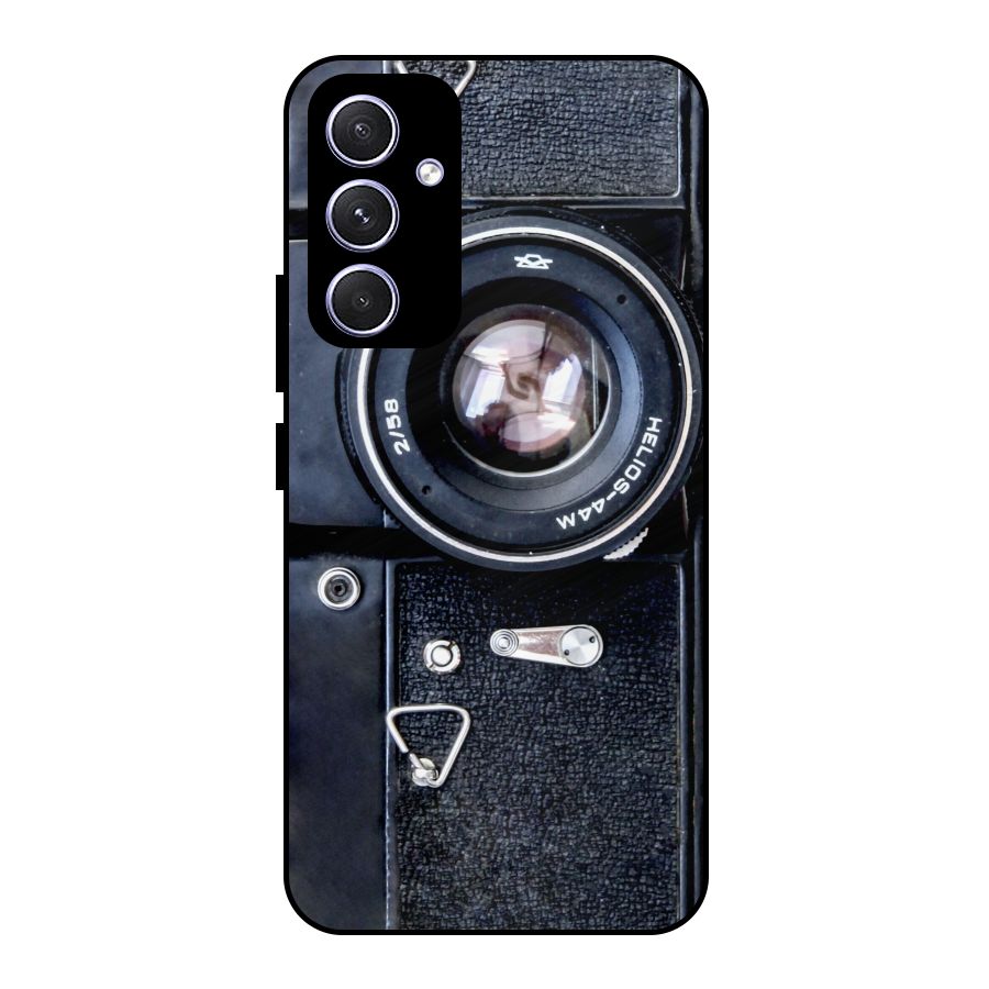 Classic Camera Metal Back Case for Galaxy A54