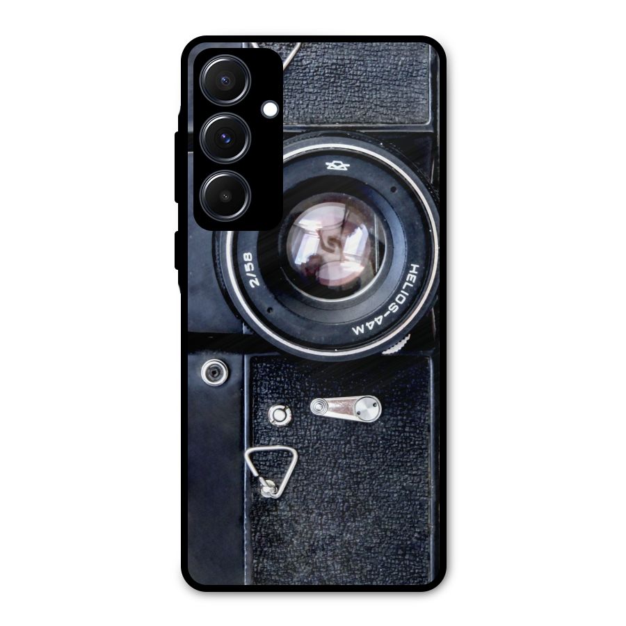Classic Camera Metal Back Case for Galaxy A55