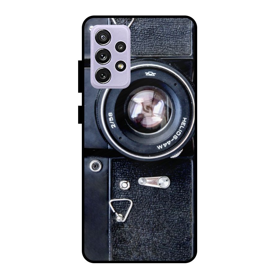Classic Camera Metal Back Case for Galaxy A72