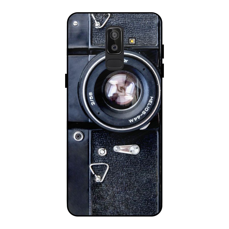 Classic Camera Metal Back Case for Galaxy J8