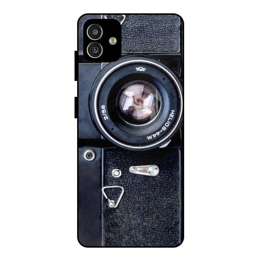 Classic Camera Metal Back Case for Galaxy M13 5G