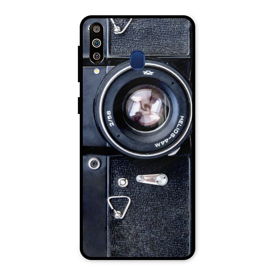 Classic Camera Metal Back Case for Galaxy M30