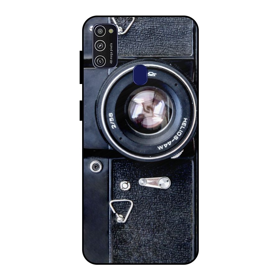 Classic Camera Metal Back Case for Galaxy M30s