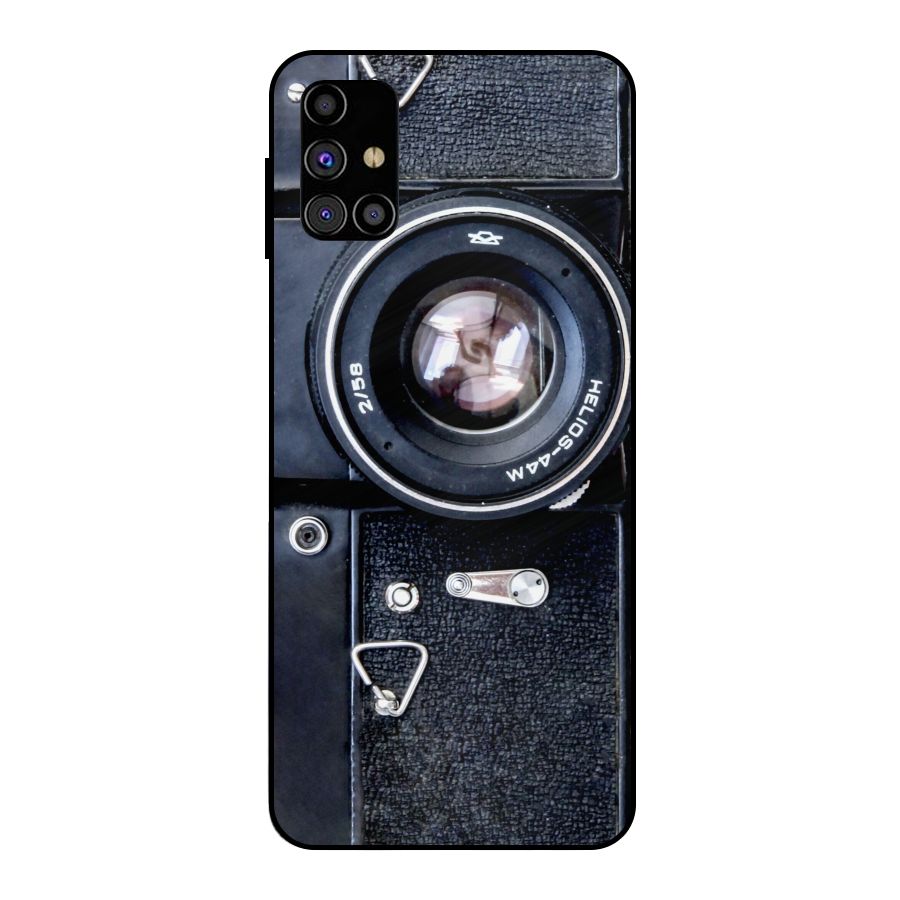 Classic Camera Metal Back Case for Galaxy M31s