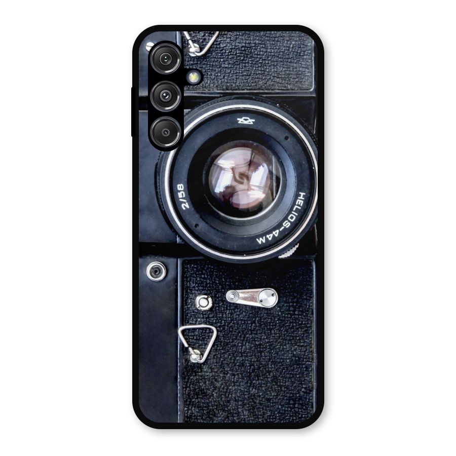 Classic Camera Metal Back Case for Galaxy M34 5G