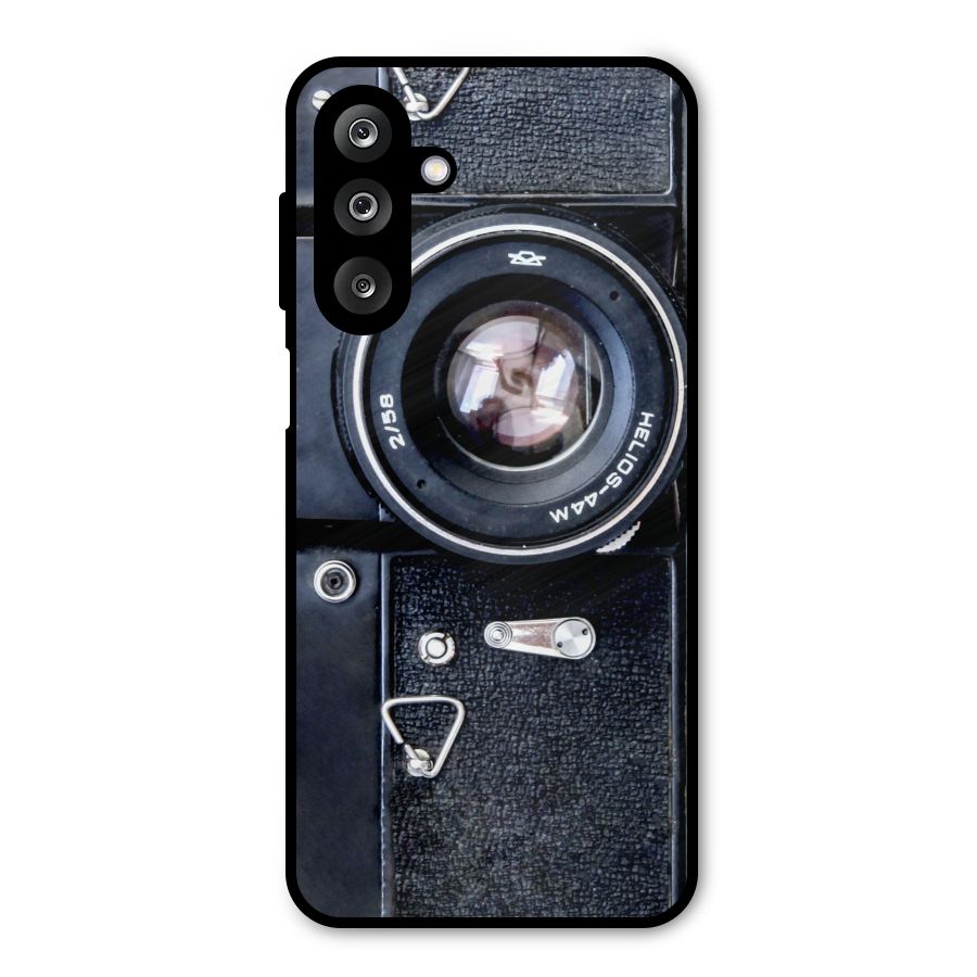 Classic Camera Metal Back Case for Galaxy M36