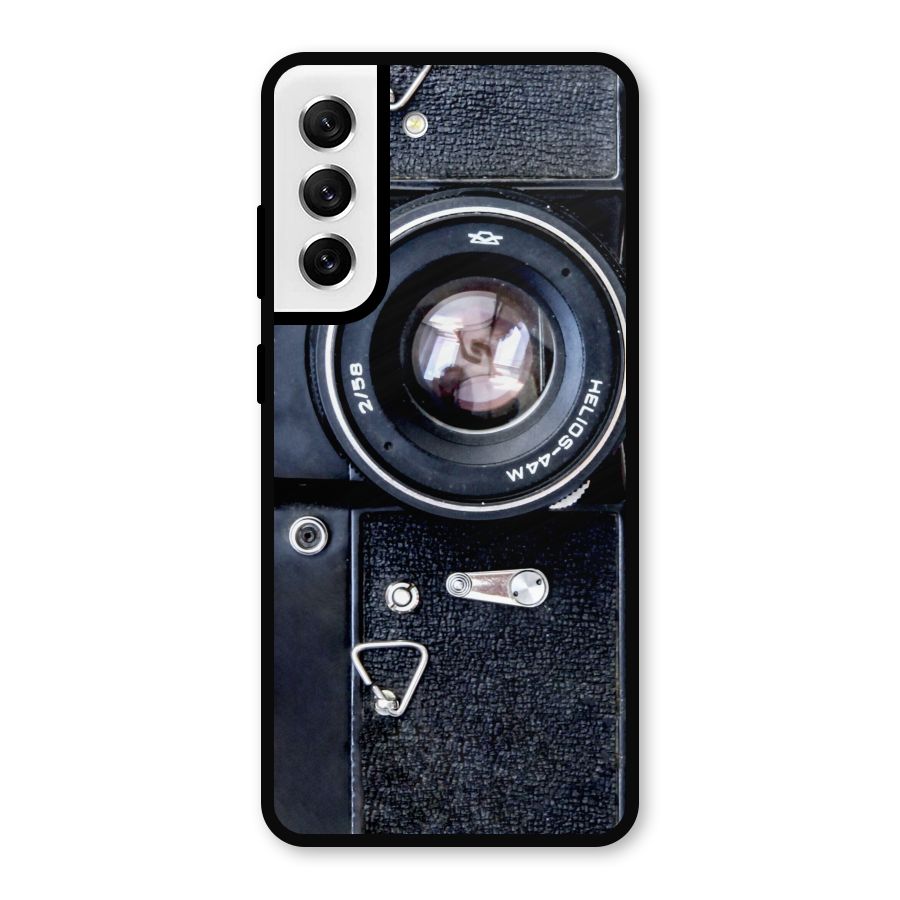 Classic Camera Metal Back Case for Galaxy S21 FE 5G