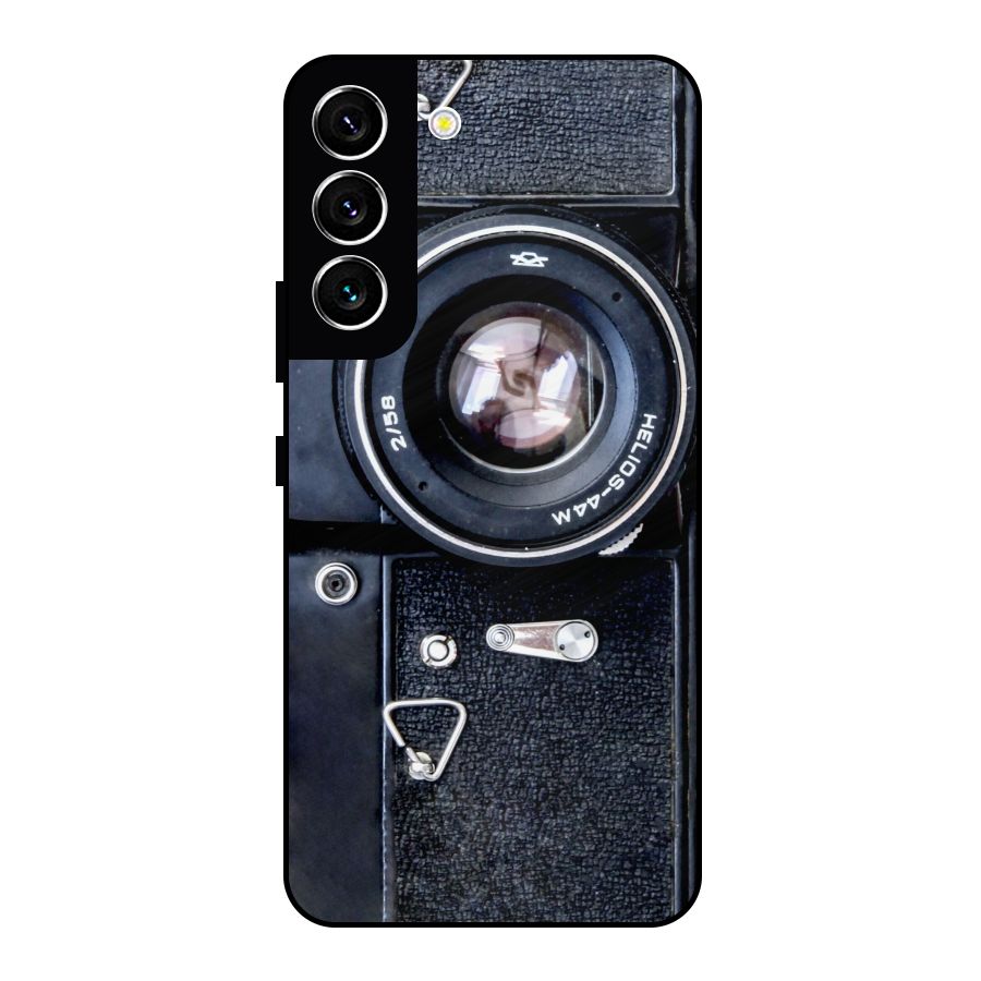 Classic Camera Metal Back Case for Galaxy S22 5G