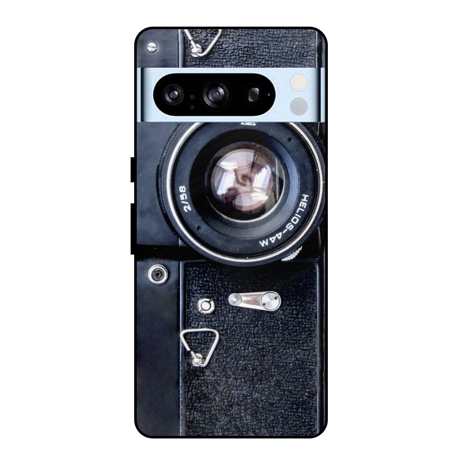 Classic Camera Metal Back Case for Google Pixel 8 Pro