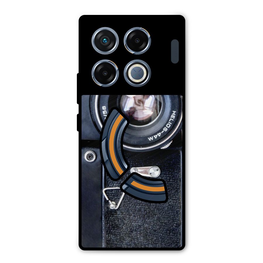 Classic Camera Metal Back Case for Infinix GT 20 Pro
