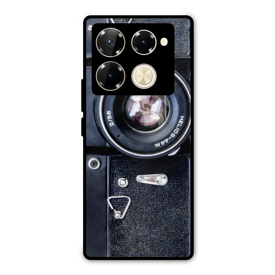 Classic Camera Metal Back Case for Infinix Note 40 Pro