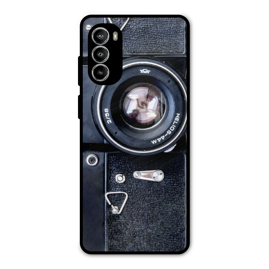 Classic Camera Metal Back Case for Moto G52