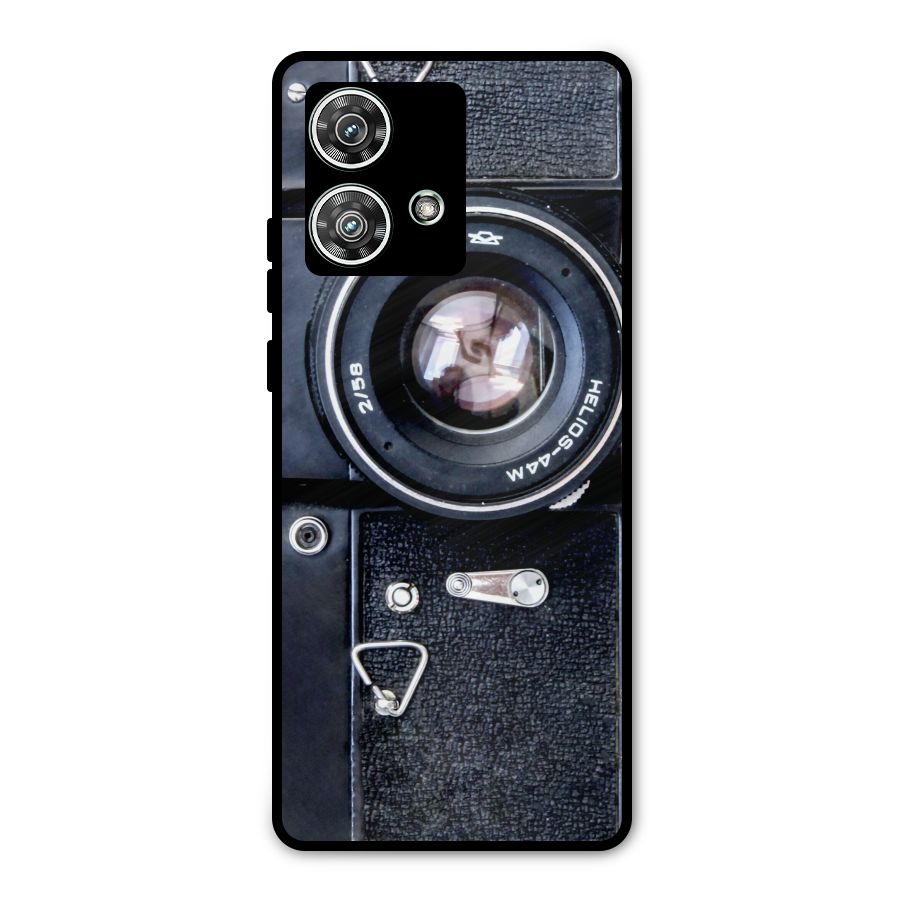 Classic Camera Metal Back Case for Motorola Edge 40 Neo