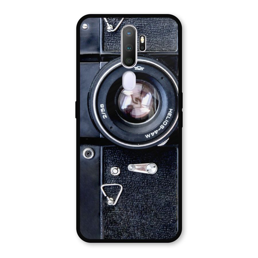 Classic Camera Metal Back Case for Oppo A5 (2020)